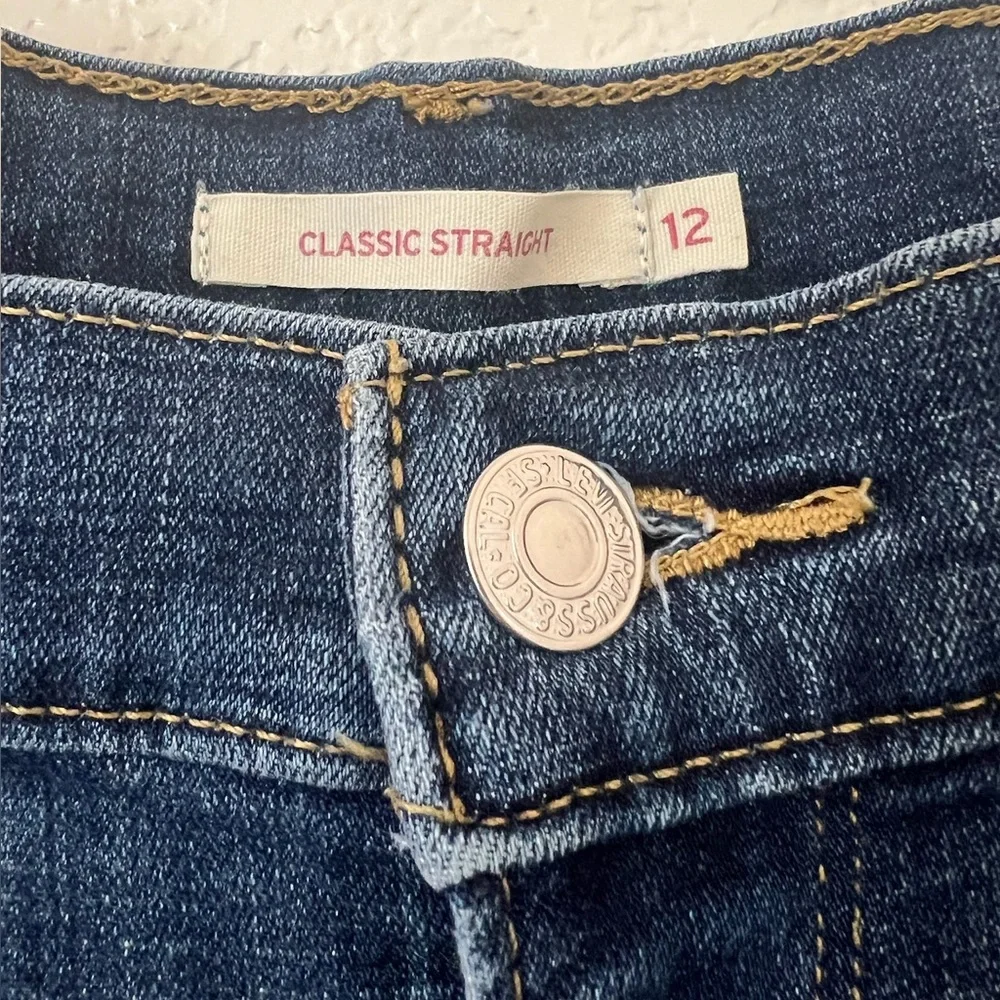 Levi's Women's Size 12S Straight Leg Jeans - Indigo